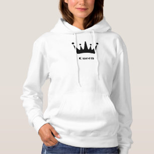 Moletom Camisolas com Coroa de Texto Personalizado da Rain