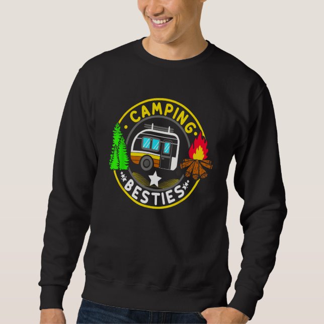Moletom Camp Besties Camping   Happy Camper (Frente)