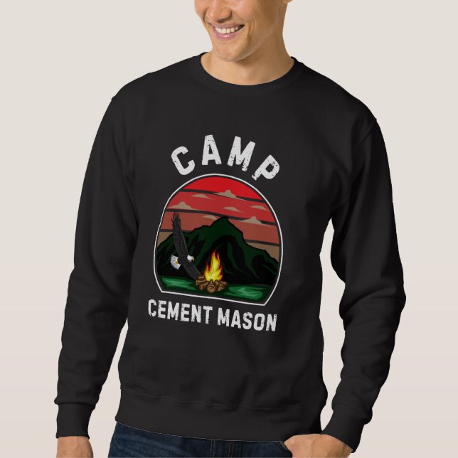Moletom Camp Cement Mason Retro Summer Campin Funcionarios (Frente)