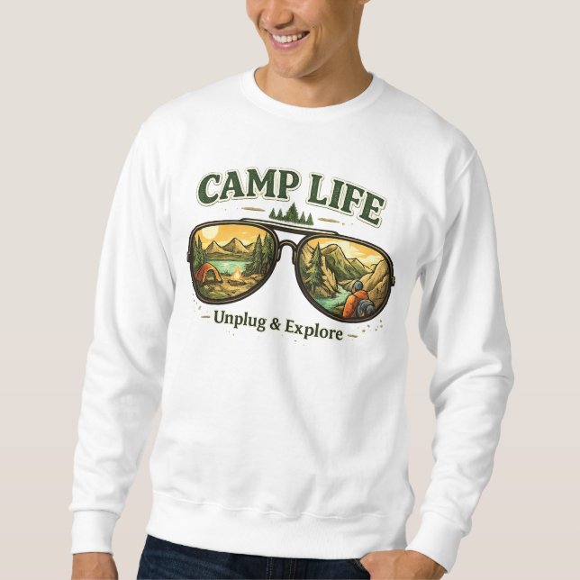 Moletom Camp Life Feels Right Men’s Sweatshirt USA (Frente)