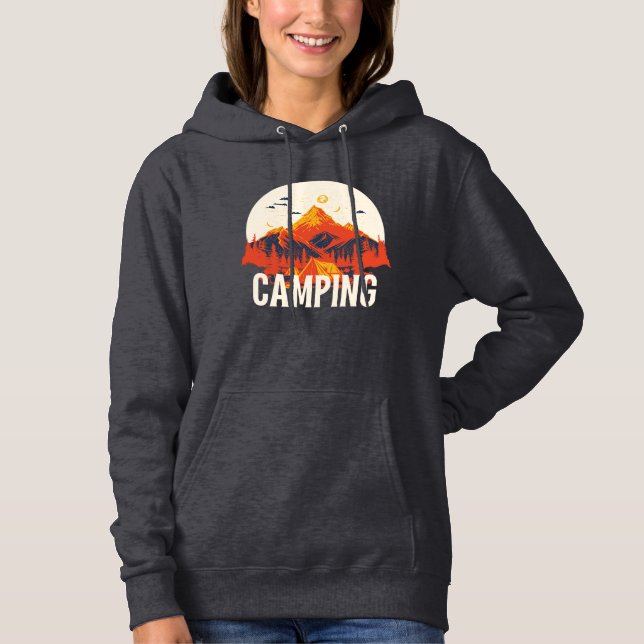 Moletom Camp Life Forever ، acampamento e caminhada (Frente)