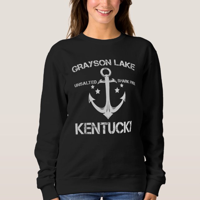 Moletom Campanha de Pesca Funny no Lago Grayson Kentucky V (Frente)