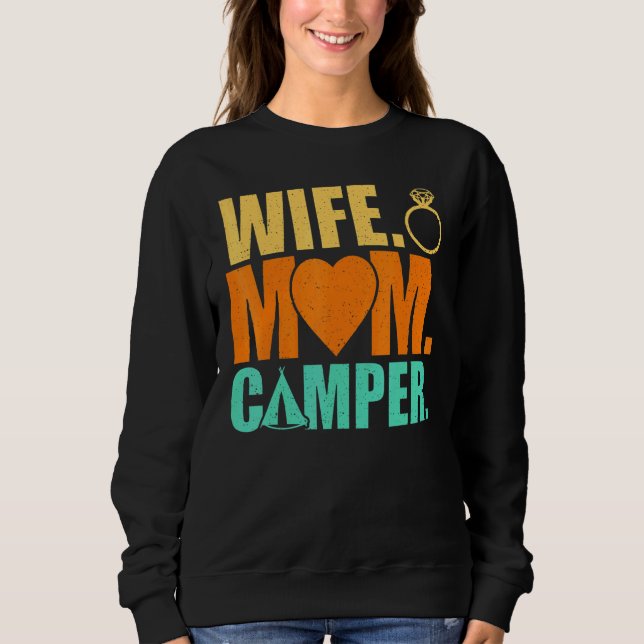 Moletom Campanha Familiar Correspondente Esposa Mãe Camper (Frente)