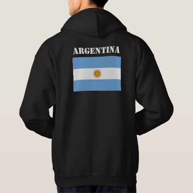Moletom Campeonato Argentina de Bandeira Futebol Hoodie (Verso)