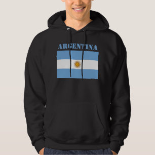 Moletom Campeonato Argentina de Bandeira Futebol Hoodie