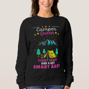 Moletom Camper Queen Classy Sassy Smart Assy Para Acampame