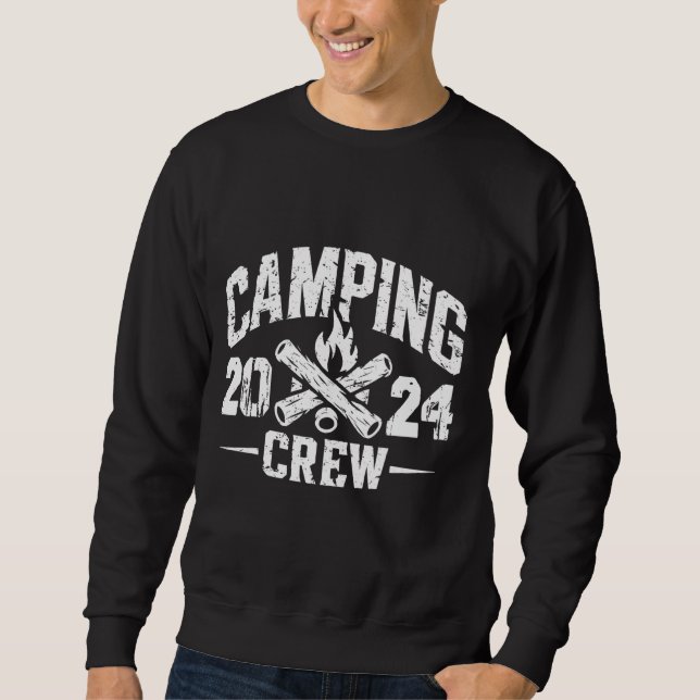 Moletom Camper Trip Family Matching Group Camping Crew 202 (Frente)