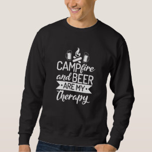 Moletom Campfire E Beer São Minha Viagem de Terapia Nature