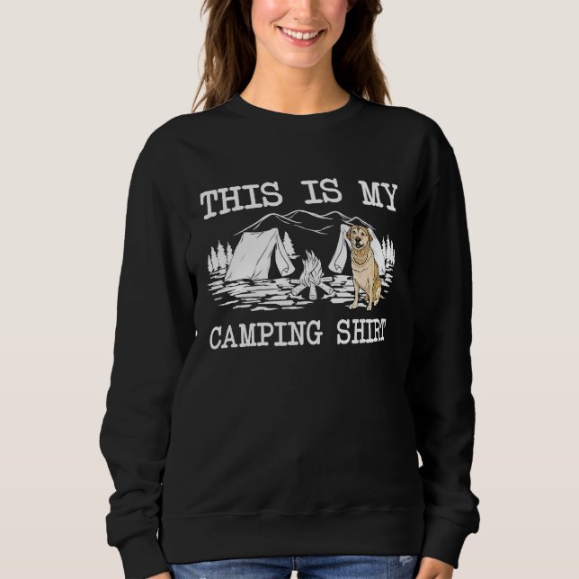 Moletom Campfire Labrador Retriever Dog This Is My Camping (Frente)