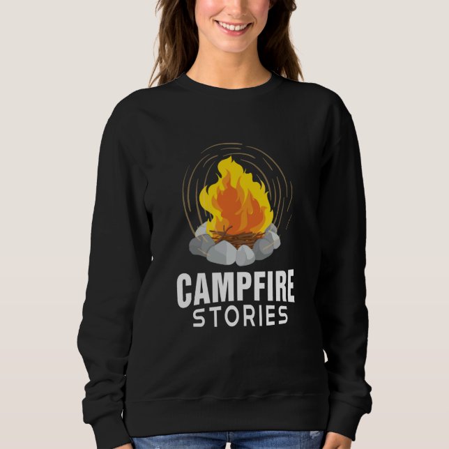 Moletom Campfire Stories Fun Campground Fireside Story (Frente)