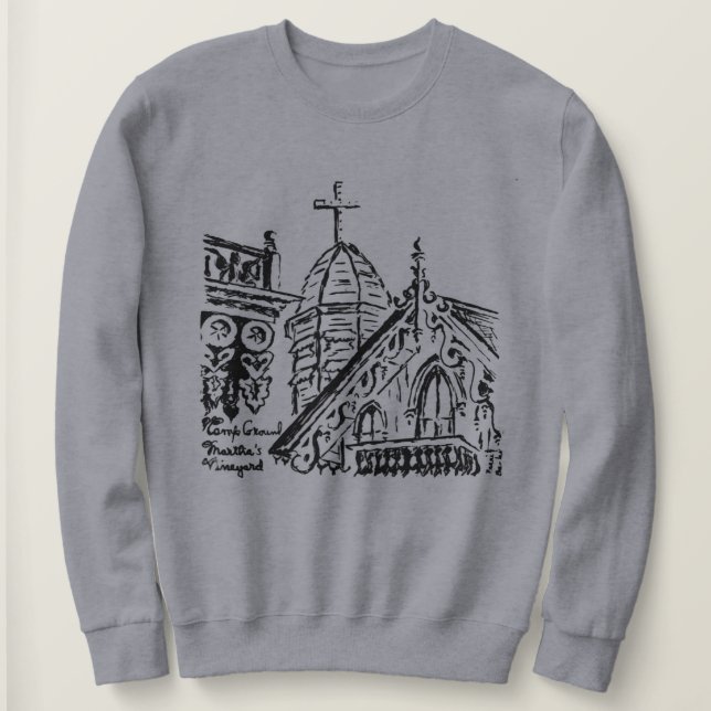 Moletom Campground Motif por Babbie - O Vineyard de Martha (Frente do Design)