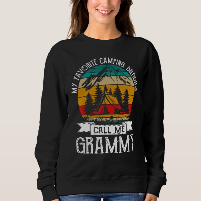 Moletom Camping Buddies Call Me Camping Grammy Camper (Frente)