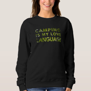 Moletom Camping é minha língua de amor
