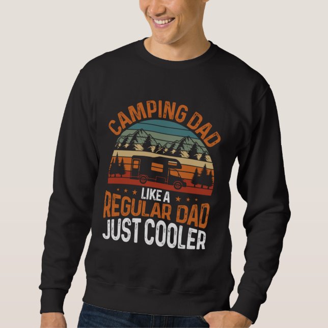 Moletom Camping  Grandpa A Regular Grandpa Just Cooler Cam (Frente)