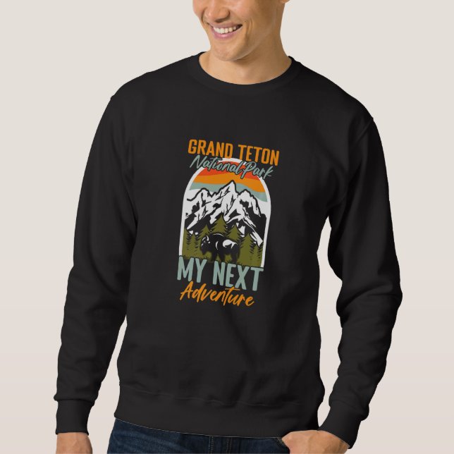 Moletom Camping Mountain Bison Grand Teton Nationa (Frente)