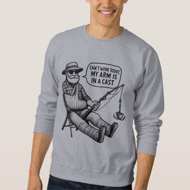 Moletom Can’t Work Today – Fishing Cast Sweatshirt (Frente)