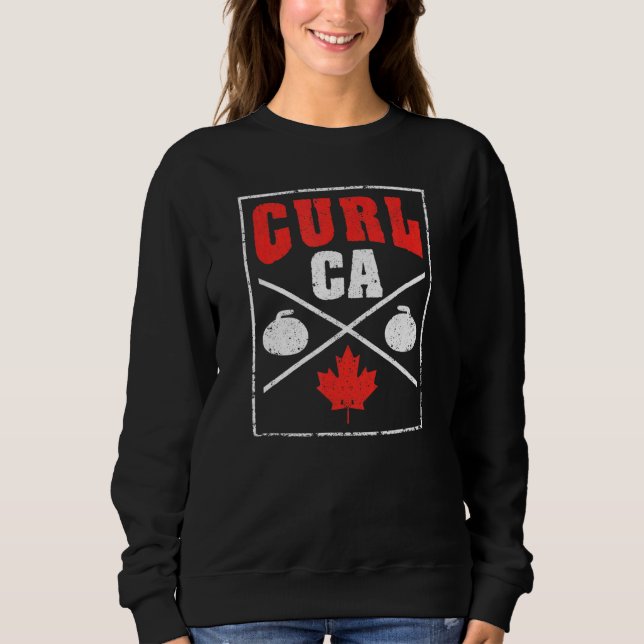 Moletom Canada Curling Team Canadian Curler Player Winter (Frente)