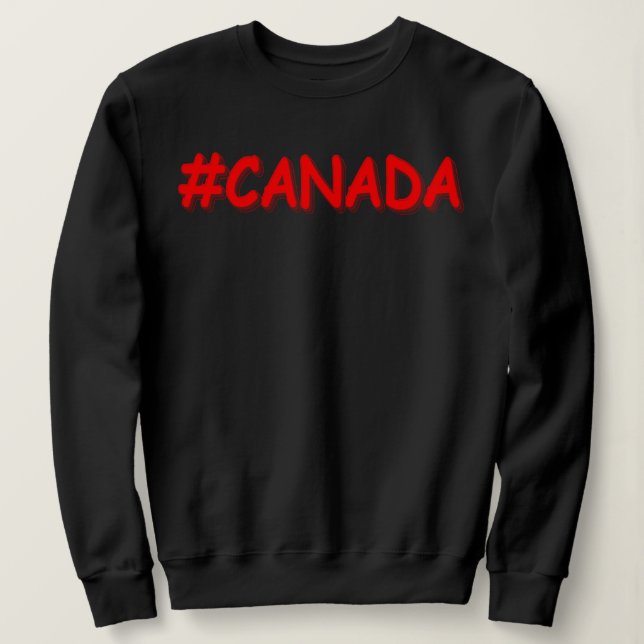 Moletom "#CANADÁ" Design de Expressão de Cuta. Comprar Ago (Frente do Design)