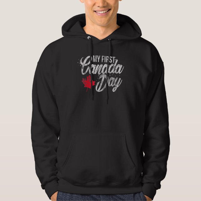 Moletom Canadá Dia Canadense Meu Primeiro Dia do Canadá Ma (Frente)