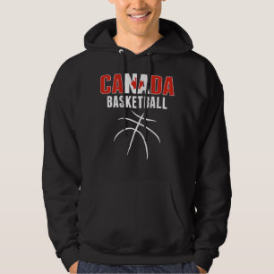 Moletom Canadá: Fãs de basquetebol Jersey Canadian Flag Es