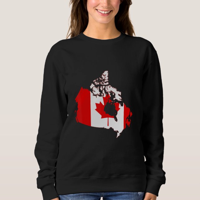 Moletom Canada flag in Canada outline Canada (Frente)