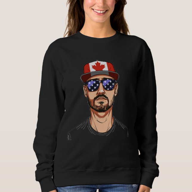 Moletom Canadá Flag Souvenirs Man Uniform American Canad (Frente)