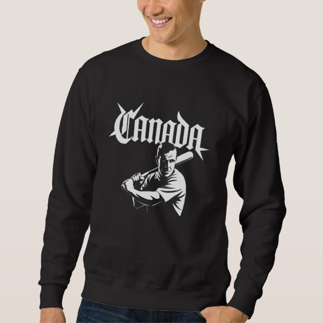 Moletom Canadá Gift Flag Varsity Canadian Toronto Retro Vi (Frente)