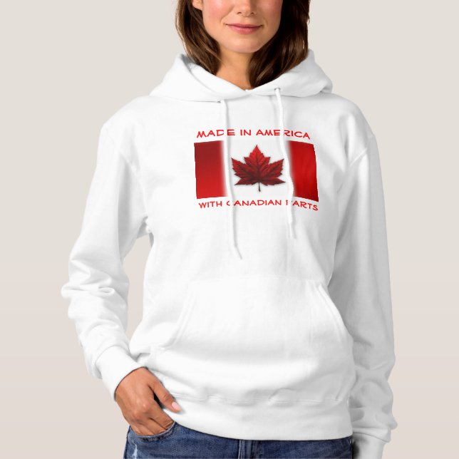 Moletom Canadá Hoodie American Made in Canada Sweatshirt (Frente)