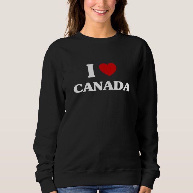 Moletom Canada I Heart Canada Souvenir I Love Canada (Frente)