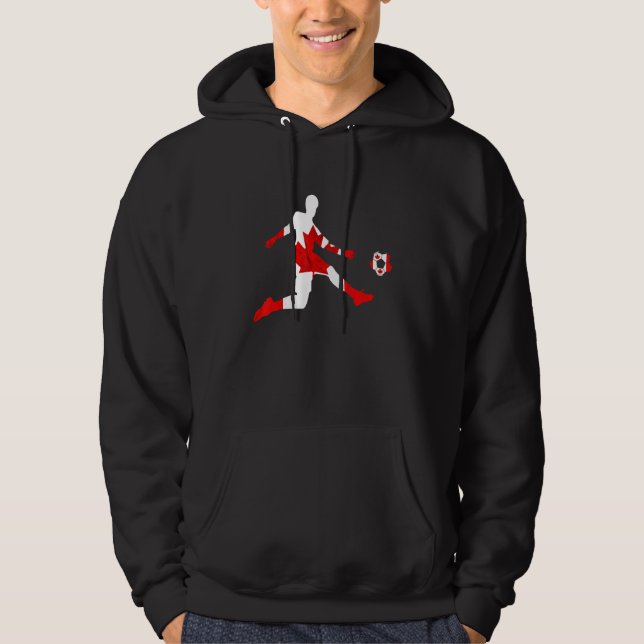 Moletom Canada Maple Leaf Canadian Soccer Player (Frente)
