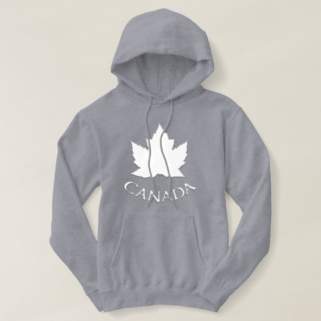Moletom Canada Maple Leaf Hooded Sweatshirt Canada Hoodie (Frente do Design)