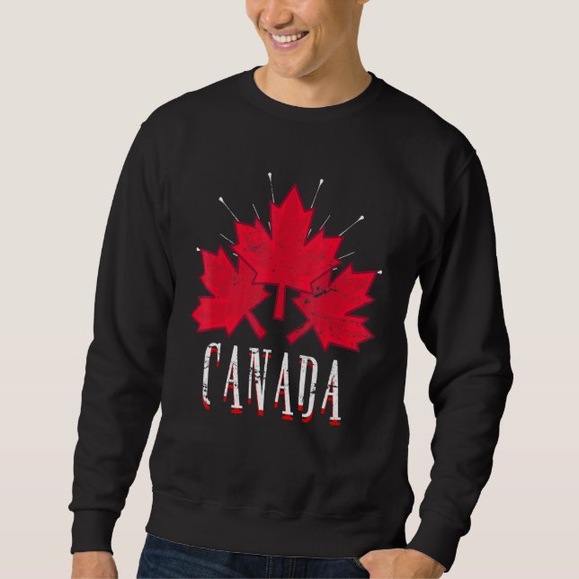 Moletom Canadá Maple Leaf Proud Canadá (Frente)