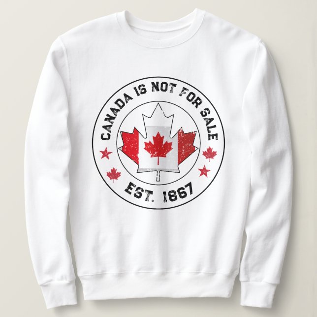 Moletom Canadá não é destinado à venda Bandeira do Est 186 (Frente do Design)
