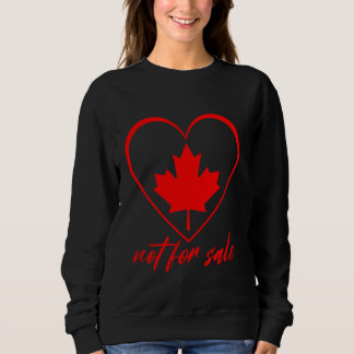 Moletom CANADÁ NOT FOR SALE Patriotic Flag Maple Retro Vin