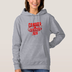 Moletom Canada Soccer 2026 Futebol Bold País Tipografia 
