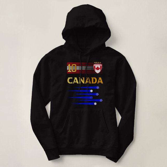 Moletom Canada Soccer Jersey Canadian Flag (Frente do Design)