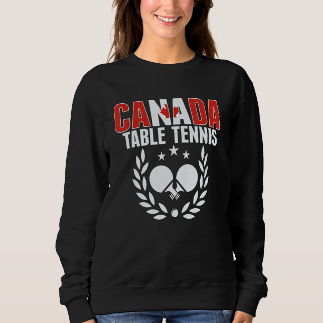 Moletom Canada Table Tennis   Canadian Ping Pong Team Supp (Frente)