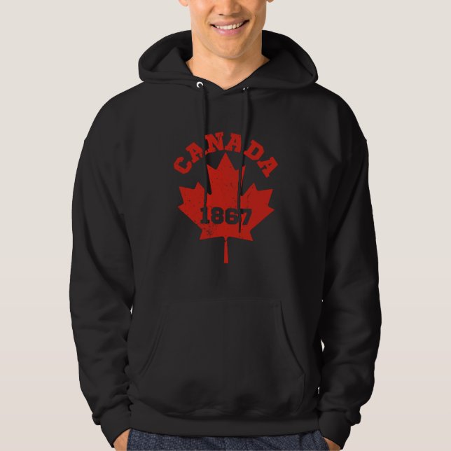Moletom Canada USA America Hockey Canadian Maple Leaf  1 (Frente)