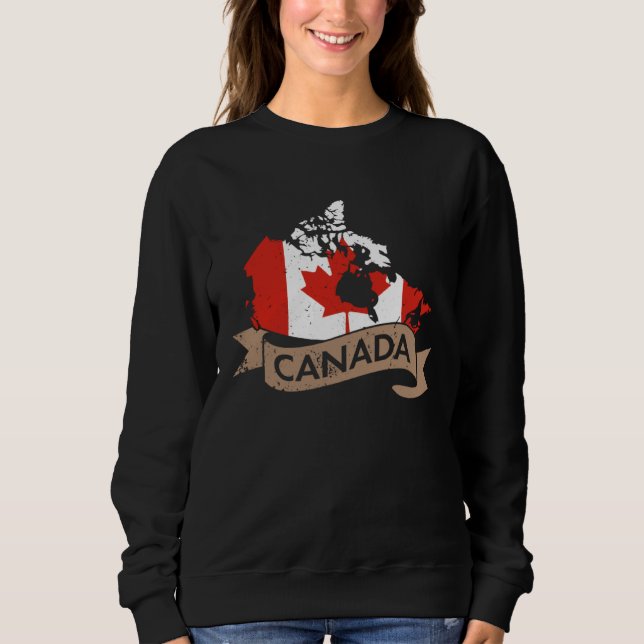 Moletom Canada USA America Hockey Canadian Maple Leaf  4 (Frente)