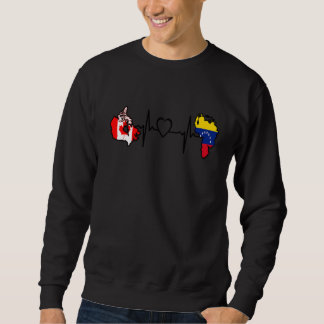 Moletom Canada Venezuela Flag Canadian Venezuelan Heartbea