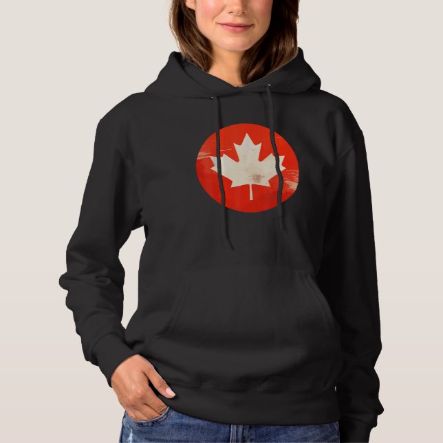 Moletom Canada Women Men Vintage Flag (Frente)