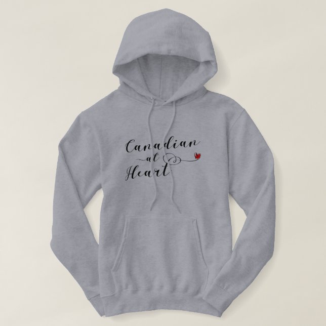 Moletom Canadense At Heart Hoodie, Canadá (Frente do Design)