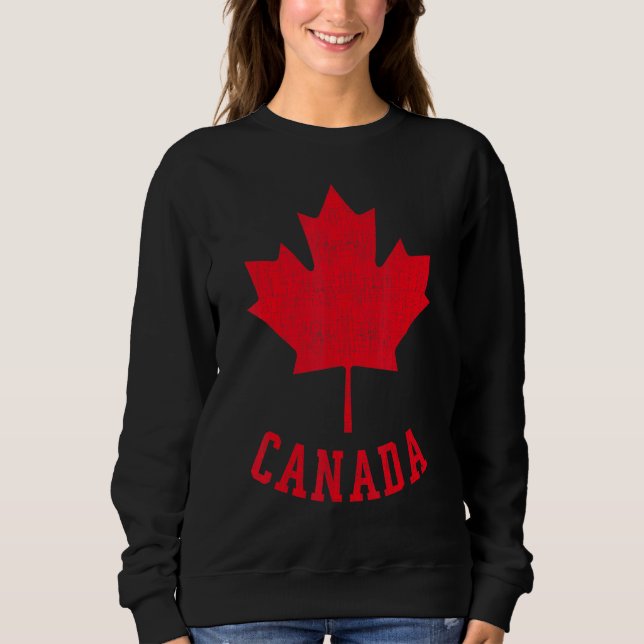 Moletom Canadense Flag Canada Independece Maple Leaf Men W (Frente)