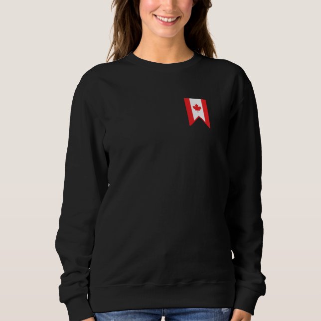 Moletom canadense Flag Maple Leaf Proud Canada Lover (Frente)