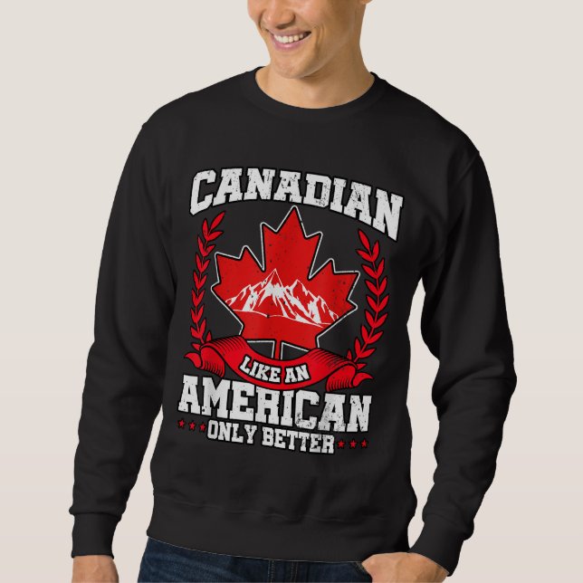 Moletom Canadense Flag Maple Leaf USA American (Frente)