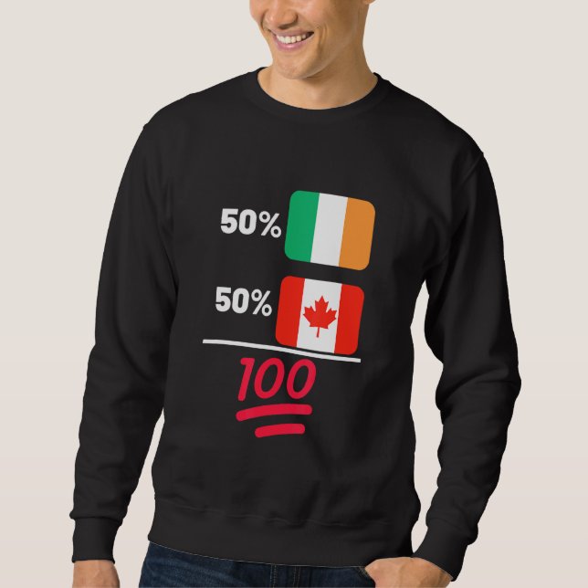 Moletom Canadense Plus Irish Mix Heritage Flag (Frente)