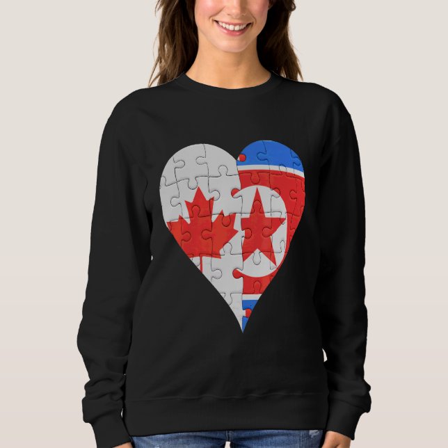 Moletom Canadian North Corp Flag Heart (Frente)