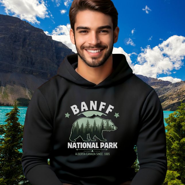Moletom Canadian Wilderness – Banff Bear Illustration  (Criador carregado)