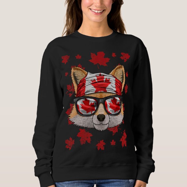 Moletom Canadiano Fox Patriotic Canada Flag Mapeou Leaf Pr (Frente)