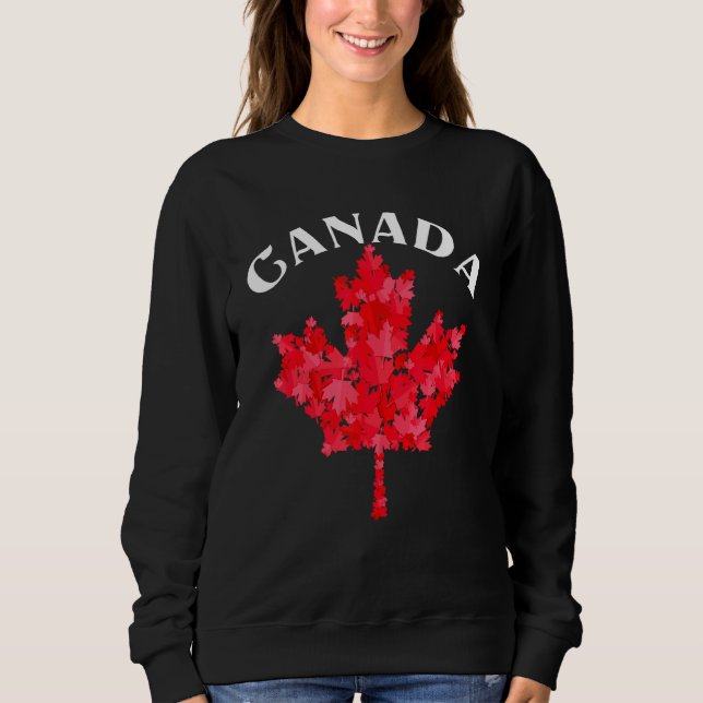 Moletom Canadiano Orgulho Day Maple Leaf Canada (Frente)